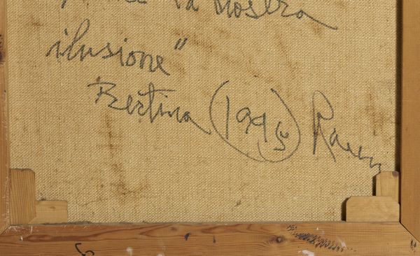 LOPES BERTINA (1924 - 2012) : LA REALTÀ INIZIA, DOVE FINISCE LA NOSTRA ILUSIONE  - Asta Asta 504 | ARTE MODERNA E CONTEMPORANEA Online - Associazione Nazionale - Case d'Asta italiane