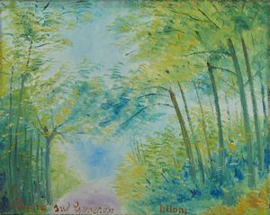 LILLONI UMBERTO (1898 - 1980) - AUTUNNO SUL GENEROSO-STRADA SUL GENEROSO