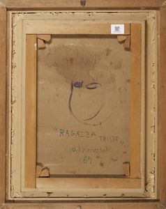 CASSINARI BRUNO (1912 - 1992) : RAGAZZA TRISTE  - Asta Asta 504 | ARTE MODERNA E CONTEMPORANEA Online - Associazione Nazionale - Case d'Asta italiane