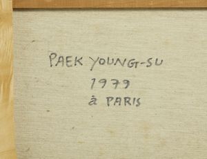 YOUNGSU PAEK (n. 1922) : A PARIS!  - Asta Asta 504 | ARTE MODERNA E CONTEMPORANEA Online - Associazione Nazionale - Case d'Asta italiane