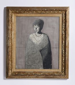 BUENO XAVIER (1915 - 1979) : FANCIULLA CON SCIALLE  - Asta Asta 504 | ARTE MODERNA E CONTEMPORANEA Online - Associazione Nazionale - Case d'Asta italiane
