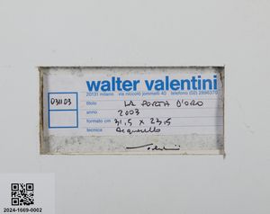VALENTINI WALTER (1928 - 2022) : LA PORTA D'ORO  - Asta Asta 504 | ARTE MODERNA E CONTEMPORANEA Online - Associazione Nazionale - Case d'Asta italiane