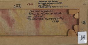 MARTINI SANDRO (1941 - 2022) : QUANTITA' ALFABETICO  - Asta Asta 504 | ARTE MODERNA E CONTEMPORANEA Online - Associazione Nazionale - Case d'Asta italiane