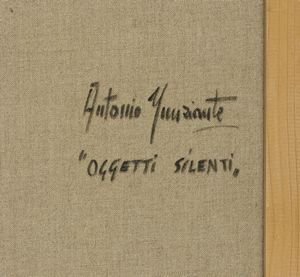 NUNZIANTE ANTONIO (n. 1956) : OGGETTI SILENTI  - Asta Asta 504 | ARTE MODERNA E CONTEMPORANEA Online - Associazione Nazionale - Case d'Asta italiane