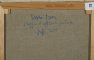 SCUFFI MARCELLO (1948 - 2021) : VECCHI TRENI, 2001  - Asta Asta 504 | ARTE MODERNA E CONTEMPORANEA Online - Associazione Nazionale - Case d'Asta italiane