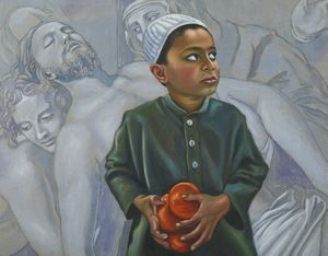 HASSOUN ALI (n. 1964) : L' ARANCETO  - Asta Asta 504 | ARTE MODERNA E CONTEMPORANEA Online - Associazione Nazionale - Case d'Asta italiane