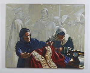 HASSOUN ALI (n. 1964) : L'ABITO E IL MONACO  - Asta Asta 504 | ARTE MODERNA E CONTEMPORANEA Online - Associazione Nazionale - Case d'Asta italiane