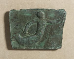 MARINI MARINO (1901 - 1980) : FORMELLA RAFFIGURANTE UN PUTTO  - Asta Asta 504 | ARTE MODERNA E CONTEMPORANEA Online - Associazione Nazionale - Case d'Asta italiane