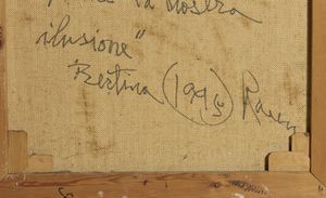 LOPES BERTINA (1924 - 2012) : LA REALTÀ INIZIA, DOVE FINISCE LA NOSTRA ILUSIONE  - Asta Asta 504 | ARTE MODERNA E CONTEMPORANEA Online - Associazione Nazionale - Case d'Asta italiane