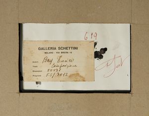 BAJ ENRICO (1924 - 2003) : COMPOSIZIONE  - Asta Asta 504 | ARTE MODERNA E CONTEMPORANEA Online - Associazione Nazionale - Case d'Asta italiane
