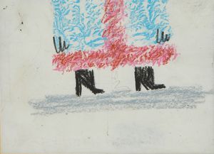 PASCALI PINO (1935 - 1968) : DONNA IN PELLICCIA  - Asta Asta 504 | ARTE MODERNA E CONTEMPORANEA Online - Associazione Nazionale - Case d'Asta italiane