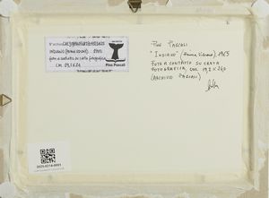 PASCALI PINO (1935 - 1968) : INDIANO (PRIMA VISIONE)  - Asta Asta 504 | ARTE MODERNA E CONTEMPORANEA Online - Associazione Nazionale - Case d'Asta italiane