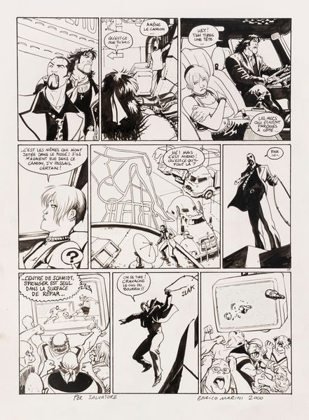 Enrico Marini : Gipsy  - Asta Maestri del Fumetto: Collezione Oliva - Associazione Nazionale - Case d'Asta italiane