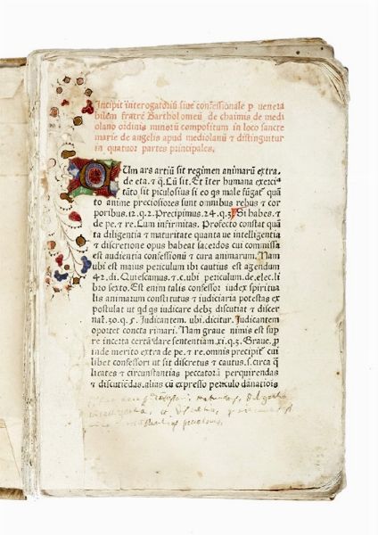 BARTOLOMEO CAIMI : [Confessionale sive Interrogatorium]. Incipit interrogatorium sive confessionale...  - Asta Libri, autografi e manoscritti - Associazione Nazionale - Case d'Asta italiane