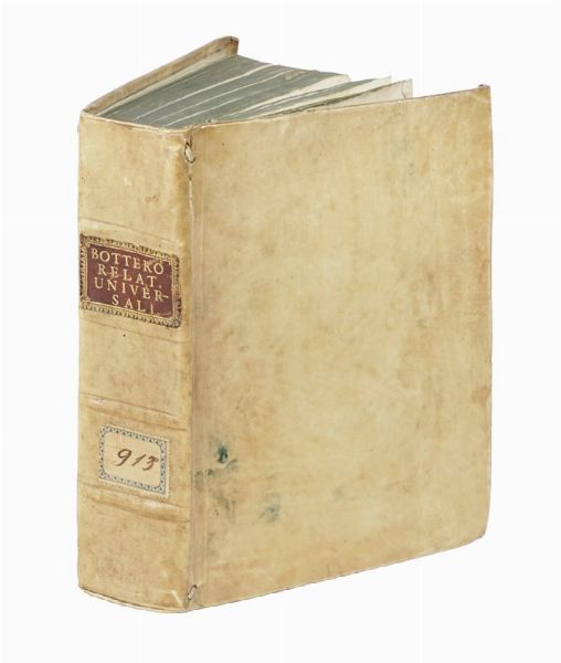 GIOVANNI BOTERO : Le relationi universali [...] divise in sette parti...  - Asta Libri, autografi e manoscritti - Associazione Nazionale - Case d'Asta italiane