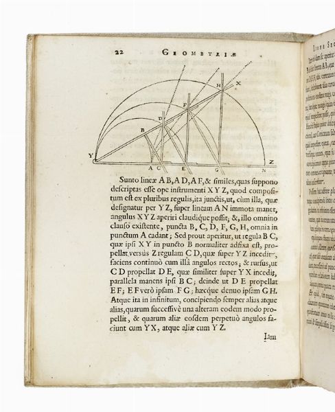 RENÉ DESCARTES : Geometria, à Renato Des Cartes anno 1637 Gallicè edita; nunc autem cum notis Florimondi de Beaune, ... in linguam Latinam versa, & commentariis illustrata, operâ atque studio Francisci à Schooten, Leydensis...  - Asta Libri, autografi e manoscritti - Associazione Nazionale - Case d'Asta italiane