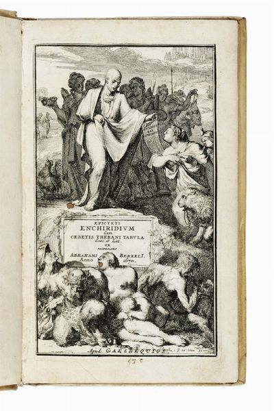 EPICTETUS : Epicteti Enchiridium, un� cum cebetis thebani tabul&agrave;  - Asta Libri, autografi e manoscritti - Associazione Nazionale - Case d'Asta italiane