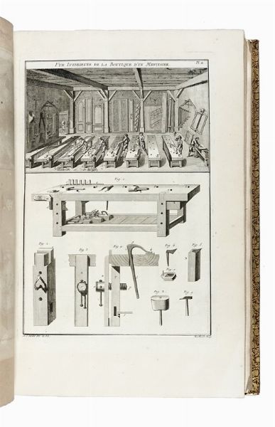 ANDRÉ JACOB ROUBO : L'art du menuisier...  - Asta Libri, autografi e manoscritti - Associazione Nazionale - Case d'Asta italiane