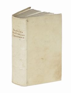 Giulio Cesare Croce : Bertoldo con Bertoldino e Cacasenno in ottava rima aggiuntavi una traduzione in lingua bolognese con alcune annotazioni nel fine...  - Asta Libri, autografi e manoscritti - Associazione Nazionale - Case d'Asta italiane