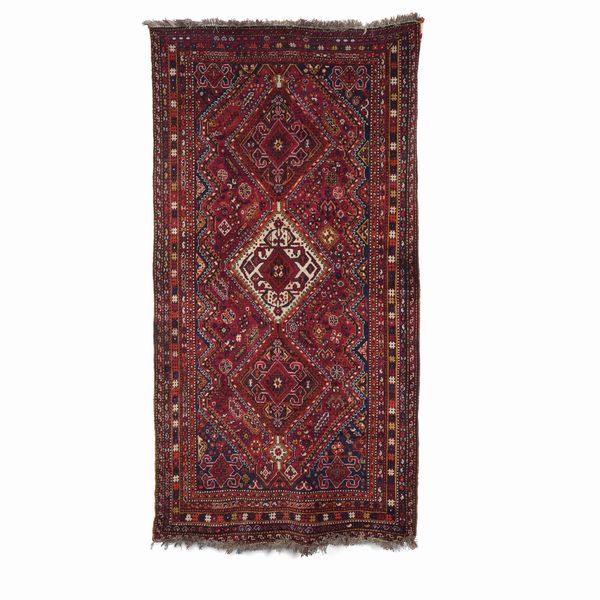 Tappeto Quash quai, sud Persia, prima metà XX secolo  - Asta Tappeti antichi dalla collezione di Manlio e Raoul Cabib - Associazione Nazionale - Case d'Asta italiane
