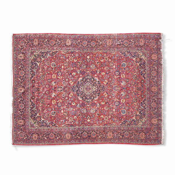 Tappeto Keshan, Persia 1930 circa  - Asta Tappeti antichi dalla collezione di Manlio e Raoul Cabib - Associazione Nazionale - Case d'Asta italiane
