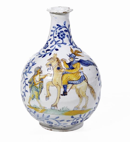 Fiasca<BR>Campania, XIX secolo (?)  - Asta Maioliche e Porcellane - Associazione Nazionale - Case d'Asta italiane