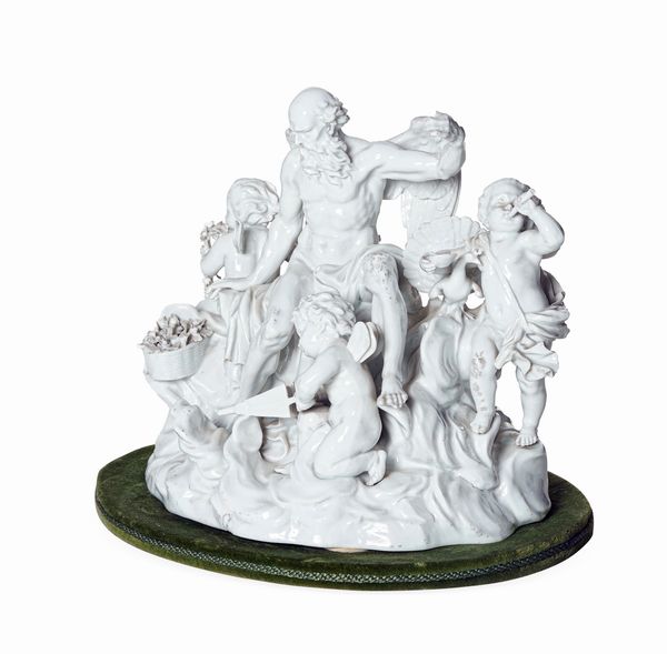 Gruppo allegorico dell�Aria<BR>Meissen, periodo Marcolini, 1780 circa<BR>Modello di Michel Victor Acier, 1777<BR>  - Asta Maioliche e Porcellane - Associazione Nazionale - Case d'Asta italiane