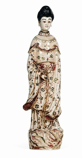 Figurina<BR>Cina, XVII-XVIII secolo<BR>Decorazione: Europa XVIII secolo<BR>  - Asta Maioliche e Porcellane - Associazione Nazionale - Case d'Asta italiane