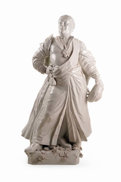 Monumentale scultura di Augusto III<BR>Vienna, XIX secolo<BR>  - Asta Maioliche e Porcellane - Associazione Nazionale - Case d'Asta italiane