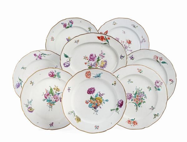 Cinquantanove piatti<BR>Venezia, Manifattura Cozzi, 1780 circa<BR>  - Asta Maioliche e Porcellane - Associazione Nazionale - Case d'Asta italiane