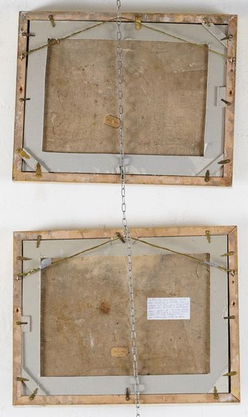Due targhe<BR>Castelli d�Abruzzo, Carmine o Berardino Gentili il giovane, 1750-1760<BR>  - Asta Maioliche e Porcellane - Associazione Nazionale - Case d'Asta italiane