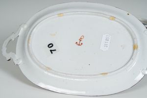 Raro calamaio<BR>Venezia, Manifattura Cozzi, ultimo quarto del XVIII secolo<BR>  - Asta Maioliche e Porcellane - Associazione Nazionale - Case d'Asta italiane