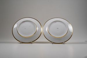 Due piatti<BR>Parigi, 1820 circa<BR>  - Asta Maioliche e Porcellane - Associazione Nazionale - Case d'Asta italiane