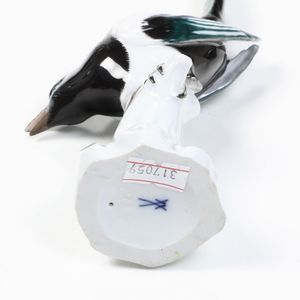 Sei figure di gazze <BR>Meissen, met� del XX secolo<BR>  - Asta Maioliche e Porcellane - Associazione Nazionale - Case d'Asta italiane