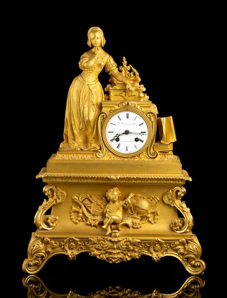 Constantine Louise Detouche (1810-1899) : Orologio da appoggio francese in bronzo  - Asta  Arredi Antichi, Oggetti d'Arte, Curiosities con una selezione di tappeti - Associazione Nazionale - Case d'Asta italiane