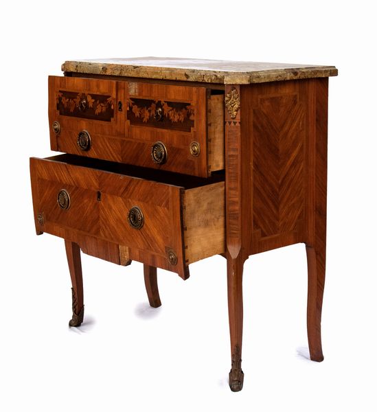 ComÃ² intarsiato Napoleone III francese  - Asta  Arredi Antichi, Oggetti d'Arte, Curiosities con una selezione di tappeti - Associazione Nazionale - Case d'Asta italiane