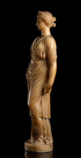 Scultura italiana in alabastro  - Asta  Arredi Antichi, Oggetti d'Arte, Curiosities con una selezione di tappeti - Associazione Nazionale - Case d'Asta italiane