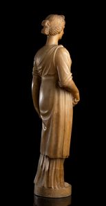 Scultura italiana in alabastro  - Asta  Arredi Antichi, Oggetti d'Arte, Curiosities con una selezione di tappeti - Associazione Nazionale - Case d'Asta italiane