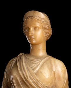Scultura italiana in alabastro  - Asta  Arredi Antichi, Oggetti d'Arte, Curiosities con una selezione di tappeti - Associazione Nazionale - Case d'Asta italiane