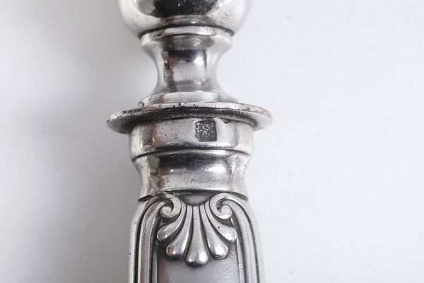 Gruppo di tredici manche a gigot d'agneau. Francia, XX secolo  - Asta Argenti e Icone - Associazione Nazionale - Case d'Asta italiane