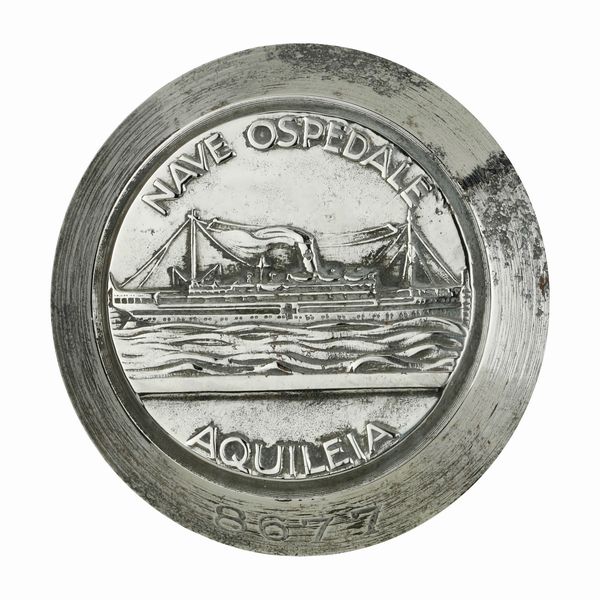 P Nave Ospefale AquÃ¬leia 41 x 39 mm  - Asta Conii e Punzoni della Storica Fabbrica di Medaglie Lorioli (1919-1950) - Associazione Nazionale - Case d'Asta italiane