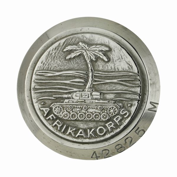 P Afrika KorpsÂ 44 x 40 mm  - Asta Conii e Punzoni della Storica Fabbrica di Medaglie Lorioli (1919-1950) - Associazione Nazionale - Case d'Asta italiane