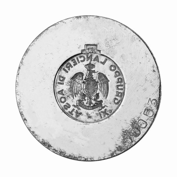 N IXÂ° Gruppo Lancieri Di Aosta 47 x 37 mm  - Asta Conii e Punzoni della Storica Fabbrica di Medaglie Lorioli (1919-1950) - Associazione Nazionale - Case d'Asta italiane
