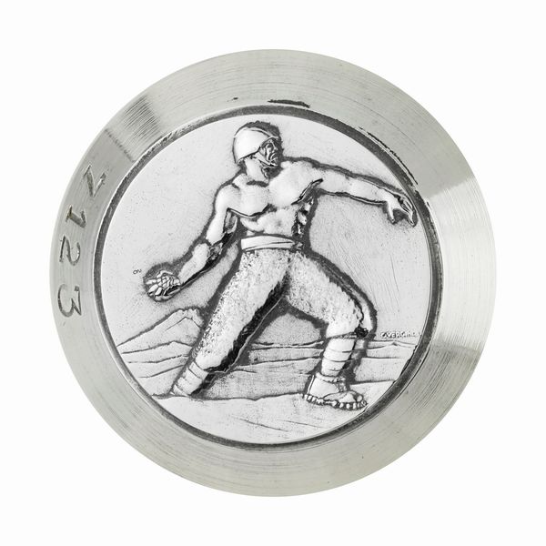 P Soldato Che Lancia Una Bomba A Mano 41 x 41.Â Â mm  - Asta Conii e Punzoni della Storica Fabbrica di Medaglie Lorioli (1919-1950) - Associazione Nazionale - Case d'Asta italiane
