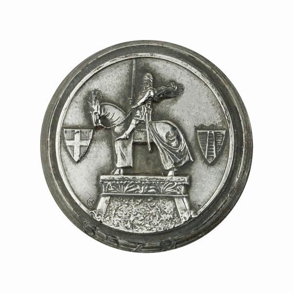 P Cavaliere A Cavallo Con SpadaÂ 32 x 39 mm  - Asta Conii e Punzoni della Storica Fabbrica di Medaglie Lorioli (1919-1950) - Associazione Nazionale - Case d'Asta italiane