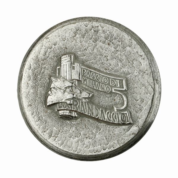 P Fascio Di Milano Larandaccio 37 x 33Â Â mm  - Asta Conii e Punzoni della Storica Fabbrica di Medaglie Lorioli (1919-1950) - Associazione Nazionale - Case d'Asta italiane