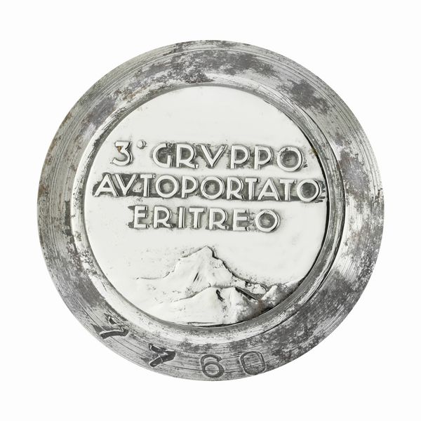 P 3Â° Gruppo Autoportato Eritreo 39 x 41 mm  - Asta Conii e Punzoni della Storica Fabbrica di Medaglie Lorioli (1919-1950) - Associazione Nazionale - Case d'Asta italiane