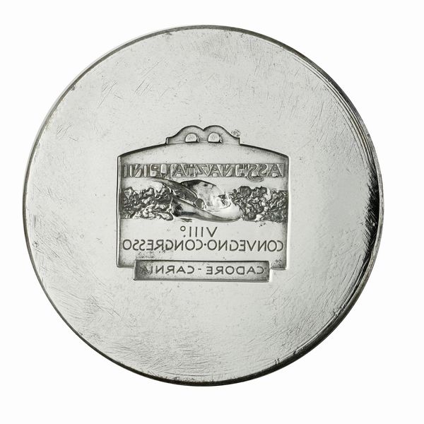 N Ass Nazionale Alpini VIII° Convegno-Congresso Cadore-Carnia 67 x 46 mm  - Asta Conii e Punzoni della Storica Fabbrica di Medaglie Lorioli (1919-1950) - Associazione Nazionale - Case d'Asta italiane