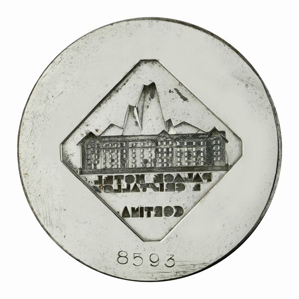 N Palace Hotel Cristallo Cortina 62 x 51 mm  - Asta Conii e Punzoni della Storica Fabbrica di Medaglie Lorioli (1919-1950) - Associazione Nazionale - Case d'Asta italiane