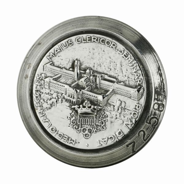 P Mediolan Eccles Maius Clericor Seminari Pio XI Dicat41 x 41 mm  - Asta Conii e Punzoni della Storica Fabbrica di Medaglie Lorioli (1919-1950) - Associazione Nazionale - Case d'Asta italiane